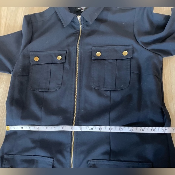 Sharagano Navy Midi Dress - Picture 8 of 10